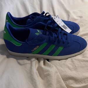 adidas Gazelle Blue and Green Mens Size 10 Athletic Shoes